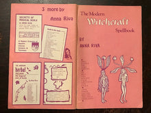 MODERN WITCHCRAFT SPELLBOOK - Anna Riva, 1st 1972 - WICCA WITCH OCCULT GRIMOIRE