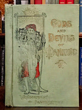 GODS AND DEVILS OF MANKIND - 1st, 1897 RARE SALESMAN DUMMY COPY - PAGAN SPIRITS