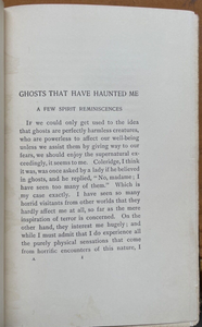 GHOSTS I HAVE MET - 1st, 1898 - HUMOR SHORT STORIES APPARITIONS HAUNTINGS