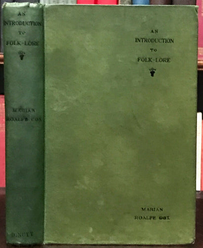 INTRODUCTION TO FOLK-LORE - Roalfe-Cox, 1904 MAGIC MYTHS FOLKLORE GHOSTS GODS