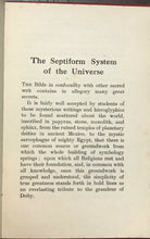 THE SEPTIFORM SYSTEM OF THE COSMOS - Alec Stuart, 1928 ASTROLOGY OCCULT STARS