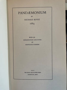 PANDAEMONIUM - Bovet, Ltd Ed 1951 - MAGICK SPIRITS SATAN DEVIL DEMONS GRIMOIRE