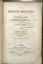 DES SCIENCES OU ESSAI SUR LA MAGIE - Salverte, 1856 MAGICK OCCULT - UNCUT PAGES