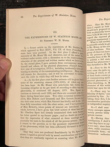 1895 - SOCIETY FOR PSYCHICAL RESEARCH - OCCULT SPIRITUALISM MAGIC GHOSTS PSYCHIC