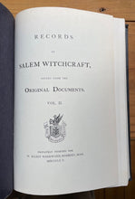 RECORDS OF SALEM WITCHCRAFT - 1969 - WITCHES PERSECUTION WITCH TRIALS TESTIMONY