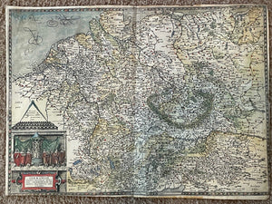 1578 / 1593 - GERMANIAE TOTIUS NOSTRAE EUROPAE - Gerard De Jode - MAP OF GERMANY