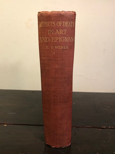 AUTHOR SIGNED LETTER - ASPECTS OF DEATH IN ART & EPIGRAM - F. PARKES WEBER, 1914