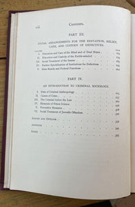STUDY OF DEPENDENT, DEFECTIVE, DELINQUENT CLASSES - 1901 - SOCIETY SOCIAL ILLS