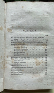 TALES OF THE DEAF AND DUMB - Burnet, 1st 1835 EDUCATION OF DEAF MUTE DISABLED