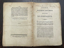 ARGUMENTS AGAINST THE ZODIAC - 1st 1819 - TRUE ORIGINS OF ZODIAC, ASTRONOMY