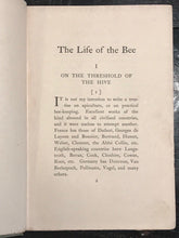 1909 - THE LIFE OF THE BEE - MAURICE MAETERLINCK - Bees and Beekeeping