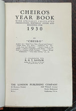 CHEIRO'S YEAR BOOK for 1930 - CHEIRO - FATE, ASTROLOGY, NUMEROLOGY, DIVINATION