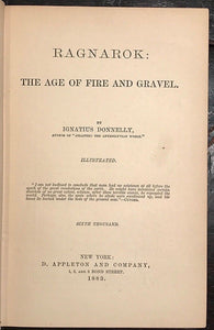 RAGNAROK: THE AGE OF FIRE AND GRAVEL - DONNELLY - Limited Ed of 6000 Copies 1883