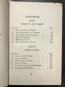 TALES OF SECRET EGYPT - Sax Rohmer, 1st 1919 - FOLKLORE MYTHOLOGY ANCIENT EGYPT