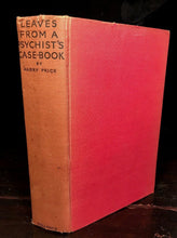 LEAVES FROM A PSYCHIST'S CASE-BOOK HARRY PRICE 1st/1st 1933 OWNED H. CARRINGTON