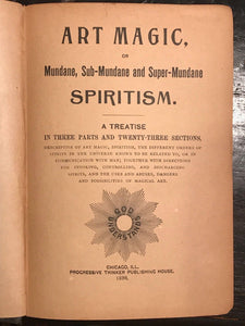 ART MAGIC, SPIRITISM - Britten, 1898 - MAGICK, MAGICAL ARTS, SPIRITS, OCCULT