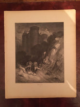 GUSTAVE DORE — RARE, Original FAIRY TALES RETOLD BY PERRAULT Wood Engraving 1870