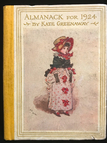 KATE GREENAWAY ALMANACK FOR 1924, 1st / 1st Illustrated Flowers Children