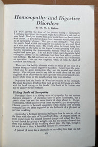 HOMOEOPATHY: BRITISH HOMOEOPATHIC ASSN - ALTERNATIVE NATURAL MEDICINE, Aug 1959
