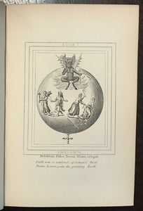 EMBLEMS DIVINE AND MORAL - Quarles, 1888 - MORAL RELIGIOUS POEMS ILLUSTRATIONS