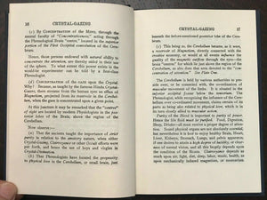 CRYSTAL GAZING & SPIRITUAL CLAIRVOYANCE - de LAURENCE, 1913 DIVINATION MAGICK