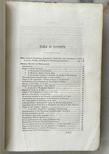 GENERAL HISTORY OF FREEMASONRY IN EUROPE - 1868 ANTIQUITY SECRET SOCIETY MASONIC