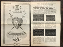 1920s DE LAURENCE OCCULT CATALOG ADS - TALISMANS SEALS DIVINATION ANGELS DEMONS