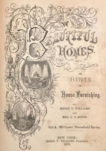 1878 - BEAUTIFUL HOMES: HINTS IN HOUSE FURNISHING - 1st/1st VICTORIAN DESIGN