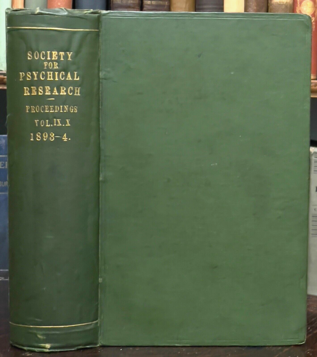1893-1894 SOCIETY FOR PSYCHICAL RESEARCH - FAIRIES SPIRITS DIVINATION MAGICK