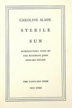 STERILE SUN - Slade, 1st 1936 - PROSTITUTION WOMEN GIRLS HUMAN TRAFFICKING