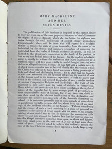 MARY MAGDALENE & HER SEVEN DEVILS - Kuhn, 1st 1948 - THEOSOPHY BIBLE SYMBOLISM