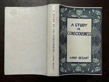 STUDY IN CONSCIOUSNESS - Annie Besant, 1975 - THEOSOPHY, PSYCHOLOGY, MEMORY
