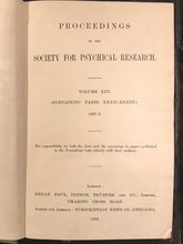 1897-1898 - SOCIETY FOR PSYCHICAL RESEARCH - OCCULT SPIRITUALISM  GHOSTS PSYCHIC