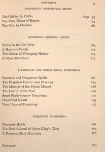 ELLIOTT O'DONNELL, DANGEROUS GHOSTS 1st/1st 1954 HC/DJ Spirits Paranormal Occult