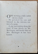 TALE OF BENJAMIN BUNNY - Beatrix Potter, 1st US 1904 - PETER RABBIT CHILDREN'S