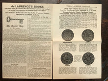 1920s DE LAURENCE OCCULT CATALOG ADS - TALISMANS SEALS DIVINATION ANGELS DEMONS