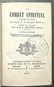 1879 LE COMBAT SPIRITUEL - SPIRITUAL MANUAL CATHOLIC CHARITY GOOD WORKS SOUL GOD