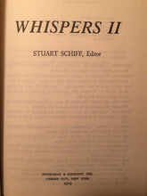 WHISPERS & WHISPERS II - Stuart David Schiff 1st Ed 1977, HC/DJ - 1979, SIGNED