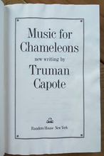 MUSIC FOR CHAMELEONS - Truman Capote, 1st/1st 1980 - SIGNED / INSCRIBED