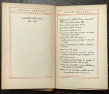 PAGAN PRAYERS - Marah Ellis Ryan, 1st 1913 NATIVE AMERICAN WORLD PRAYERS CHANTS