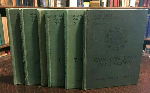 ALAN LEO ASTROLOGICAL MANUALS #s 1-6, OCCULT ZODIAC DIVINATION 6 BOOKS - 1910