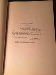 35th ANNUAL REPORT OF BUREAU OF AMERICAN ETHNOLOGY 1913-14, Pt. I, F. Boas 1921