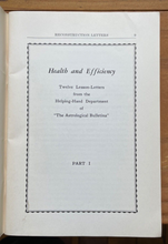 GOLDEN BOOK OF RECONSTRUCTION LETTERS - Llewellyn George, 1st 1941 - ASTROLOGY