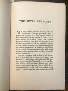 THE SEVEN PURPOSES - Cameron, 1918 - PSYCHIC PHENOMENA AUTOMATIC WRITING OCCULT