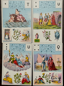 Vintage ASTRO MYTHOLOGICAL DIVINATION CARD GAME by MLLE LENORMAND, 1969-70