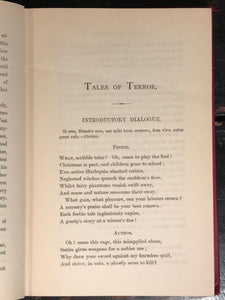 1887 — TALES OF TERROR AND WONDER, M.G. Lewis, 1st/1st GOTHIC HORROR STORIES