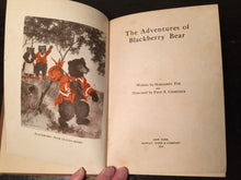 ADVENTURES OF BLACKBERRY BEAR: Margaret Fox, Enos Comstock, 1st Ed, 1918 Illust.