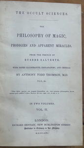 OCCULT SCIENCES: PHILOSOPHY OF MAGIC - Salverte, 1st 1846 PAGANISM MAGICK OCCULT