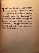 MORALITY OF THE PROFESSION OF LETTERS - Robert Stevenson, Ltd. 1st Ed, 1899 RARE