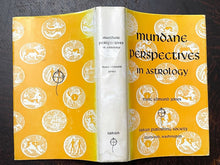 MUNDANE PERSPECTIVES IN ASTROLOGY - Marc Edmund Jones, 1975 - HOROSCOPE - SIGNED